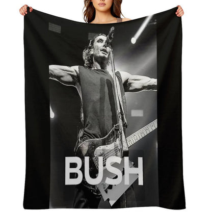 BUSH ROCK BAND Tour - Bush Fan Edition - Nostalgic 90s Throw Blanket