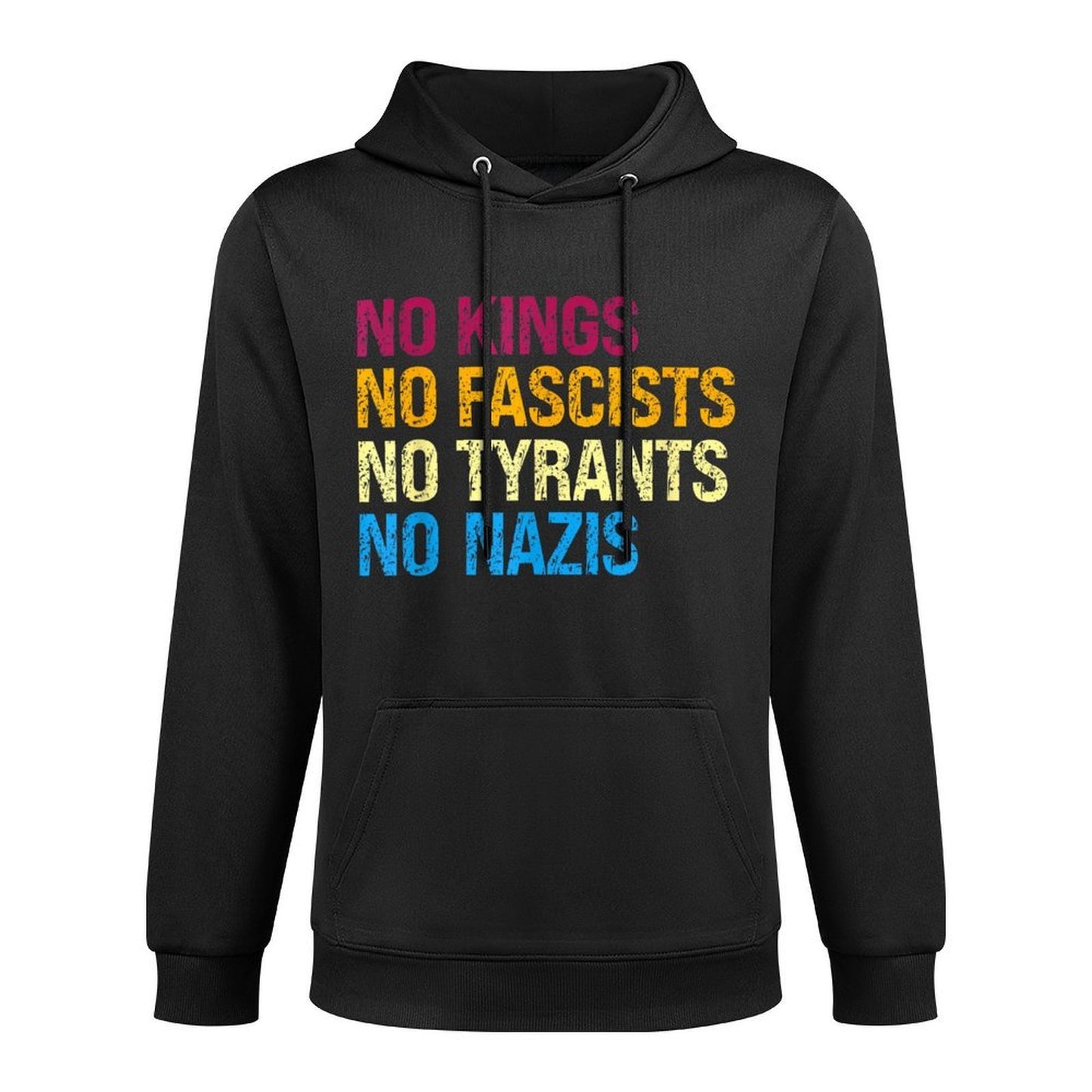 Defiant Voice – No Kings No Fascists No Tyrants No Nazis Casual Wear Hoodie