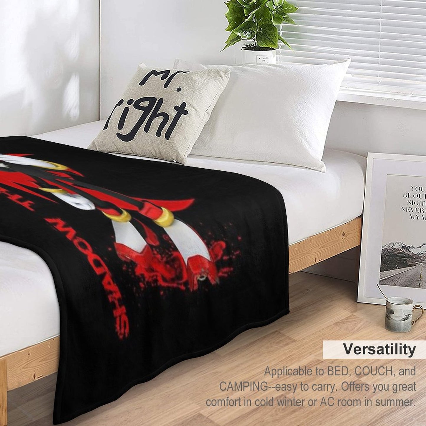 Shadow The Hedgehog Throw Blanket