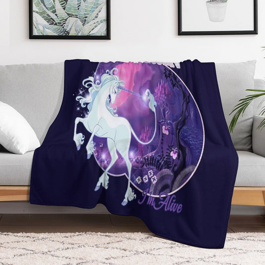 I'm Alive - Lilac Throw Blanket