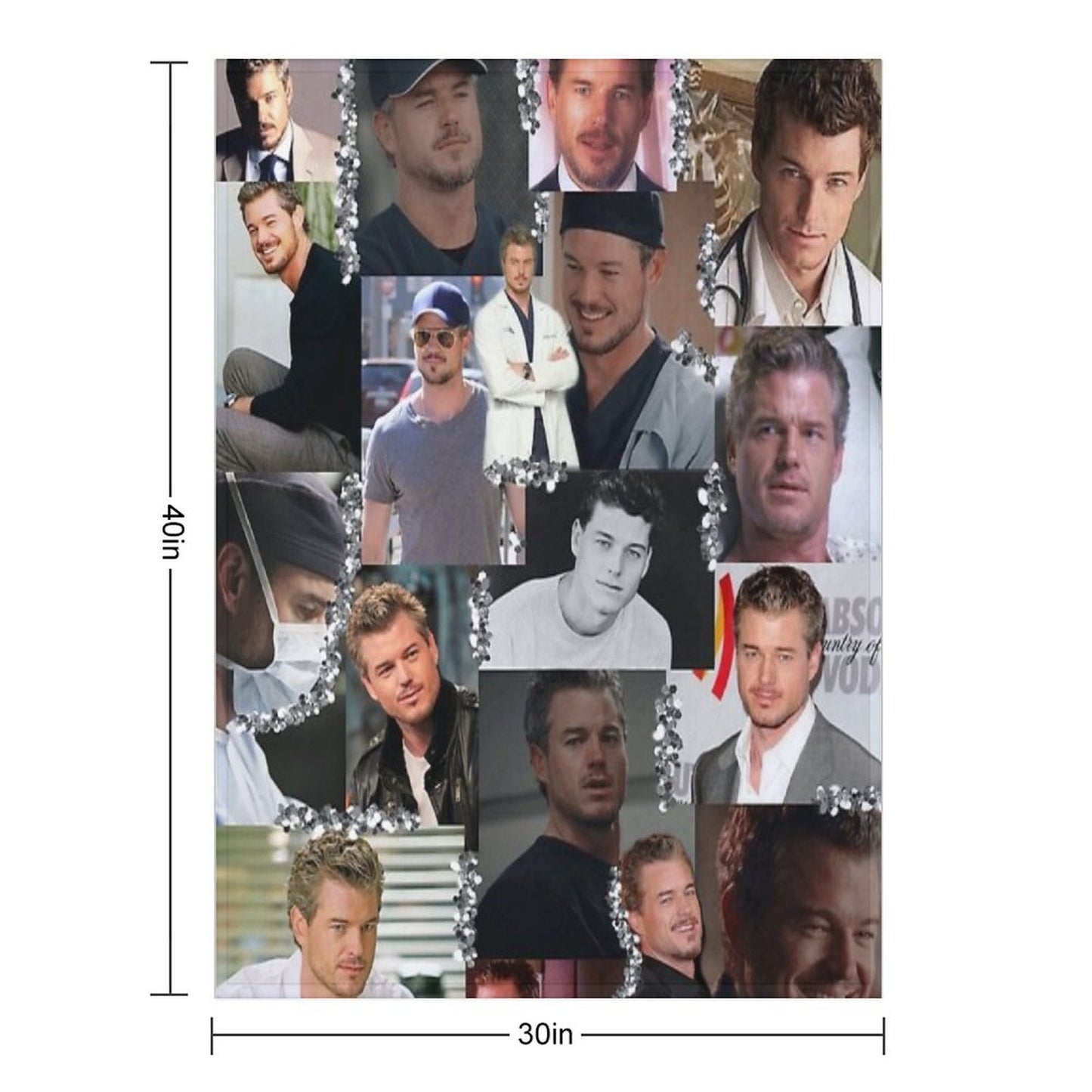 Mark Sloan Collage Throw Blanket
