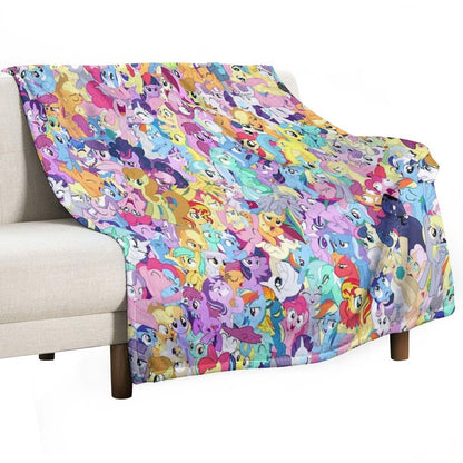 Everypony Mess Throw Blanket