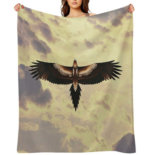 Wedge-Tailed Eagle - Australian Bird Throw Blanket