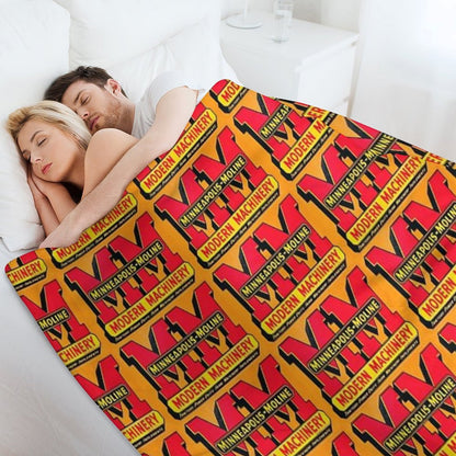 Minneapolis Moline Modern Machinery Throw Blanket