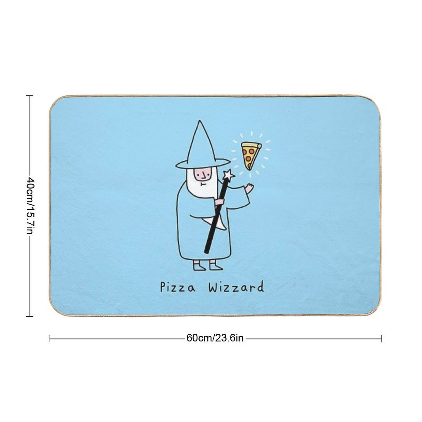 Pizza Wizzard  Rapid-Drying Bath Mat