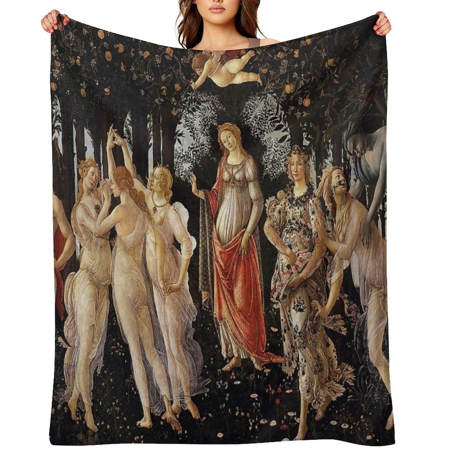 Sandro Botticelli - Primavera Throw Blanket