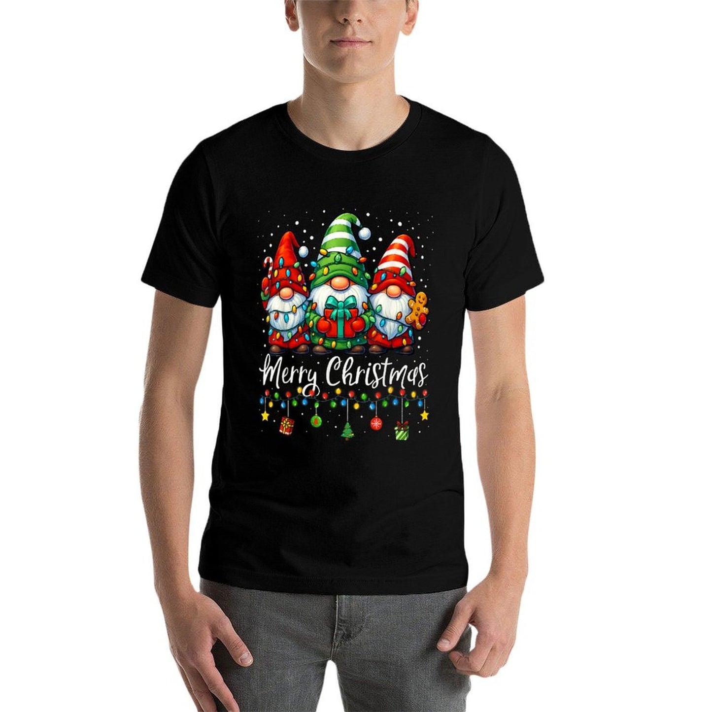 Gnomes Xmass Merry Christmas Gnome Men Women Kids  Breathable T-Shirt