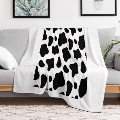 Cow Spots Pattern Cows Animal Print Throw Blanket