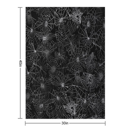 White Cobwebs Throw Blanket