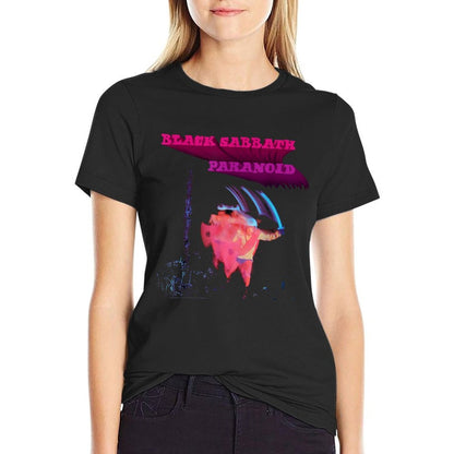 Black Sabbath Official Paranoid Motion Trails  Breathable T-Shirt