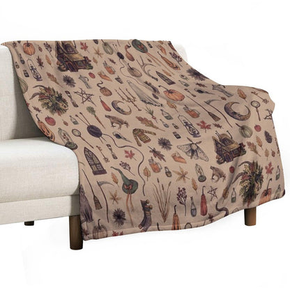 Rustic Brown Cozy Crone Throw Blanket