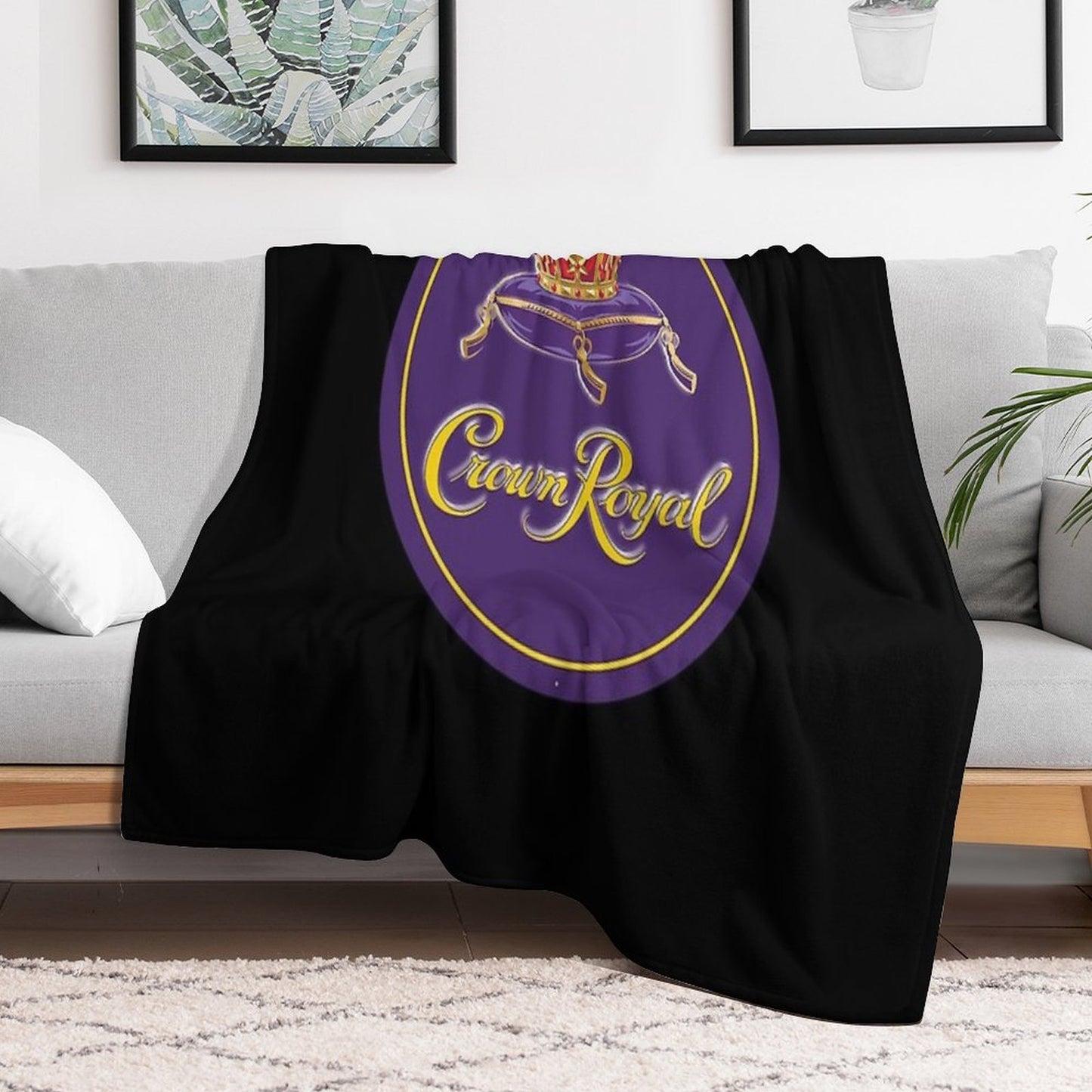 Crown Royal Essential Logo Essential Throw Blanket