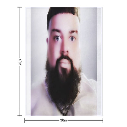 Joeyy Airbrush Squareprint Throw Blanket