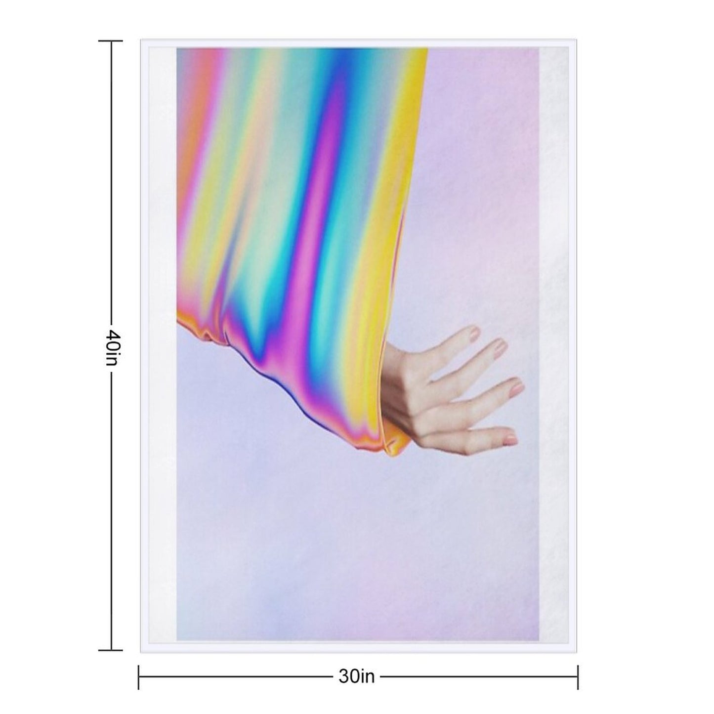 Drifting In Colors That Don't Exist Throw Blanket