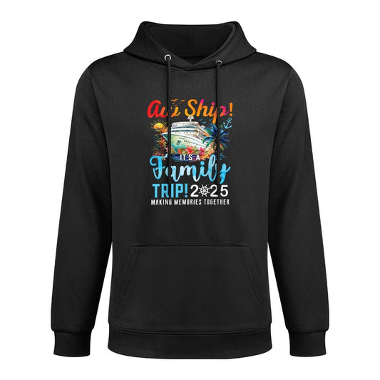 Aw Ship Its A Family Trip 2025 Family Matching Cruise Trip Kangaroo Pocket Hoodie
