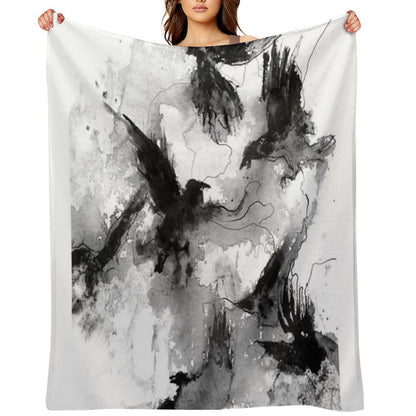 Ravens Throw Blanket