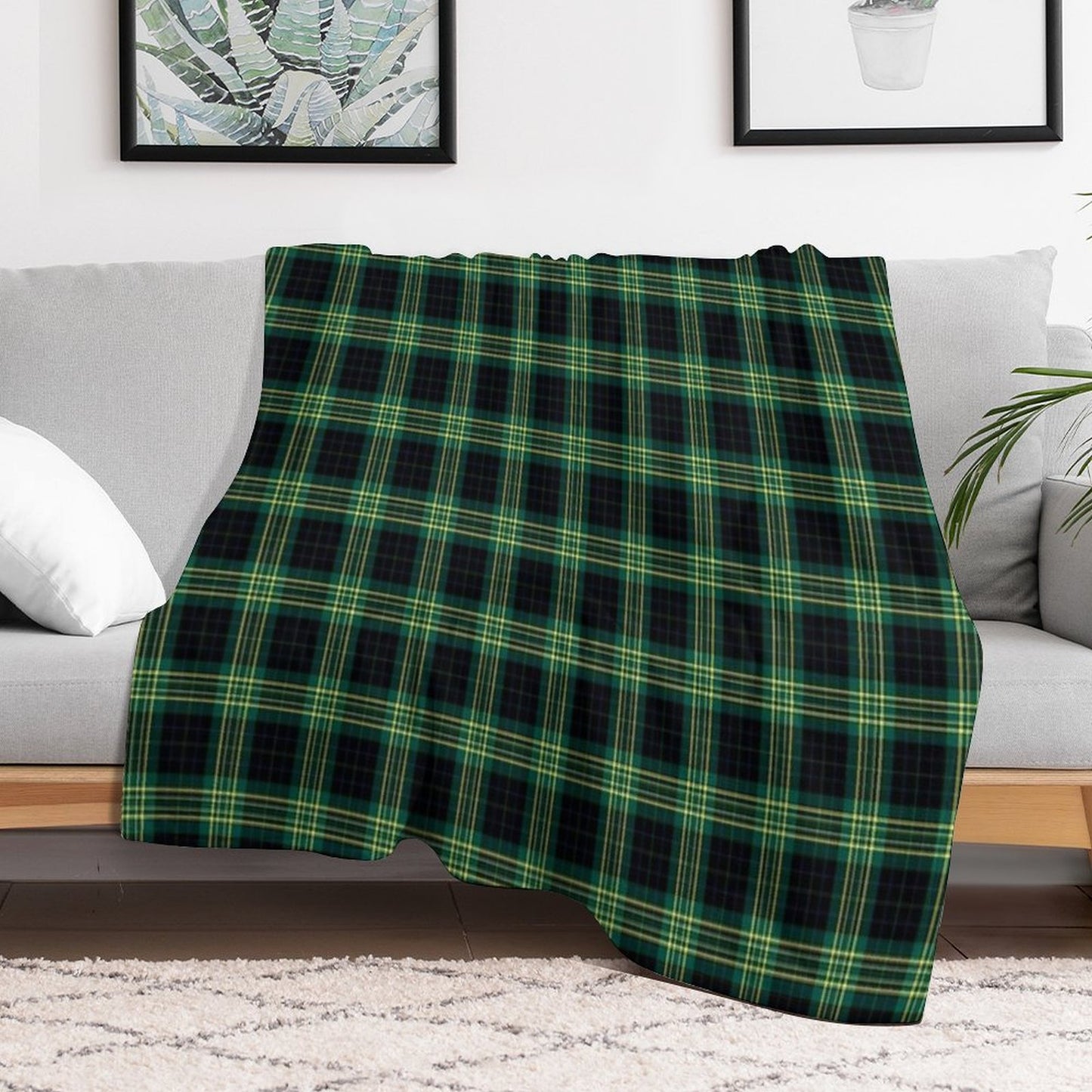 Clan Fitzpatrick Hunting Tartan Throw Blanket