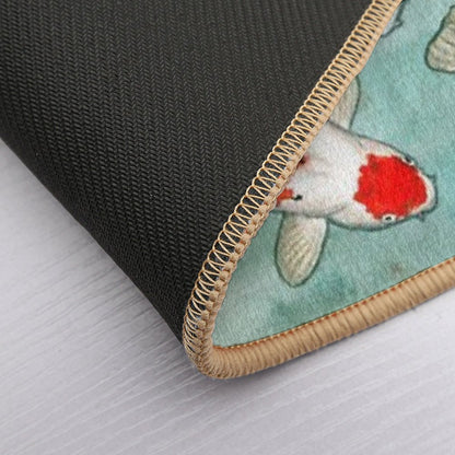 Le Ballet Des Carpes Koi Bath Mat