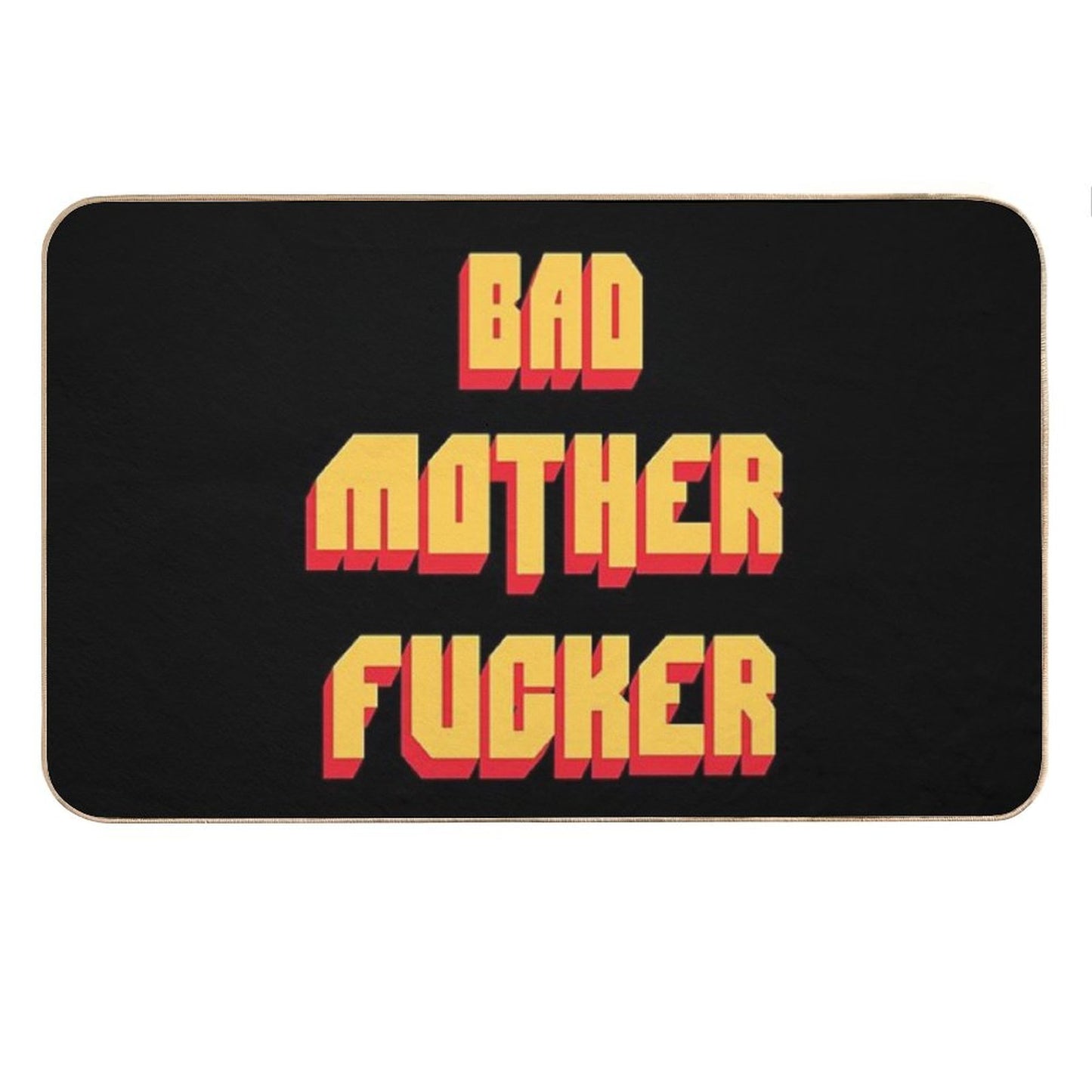 Bad Mother Fucker Pulp Fiction Tarantino Samuel L Jackson 80s Movie Bath Mat