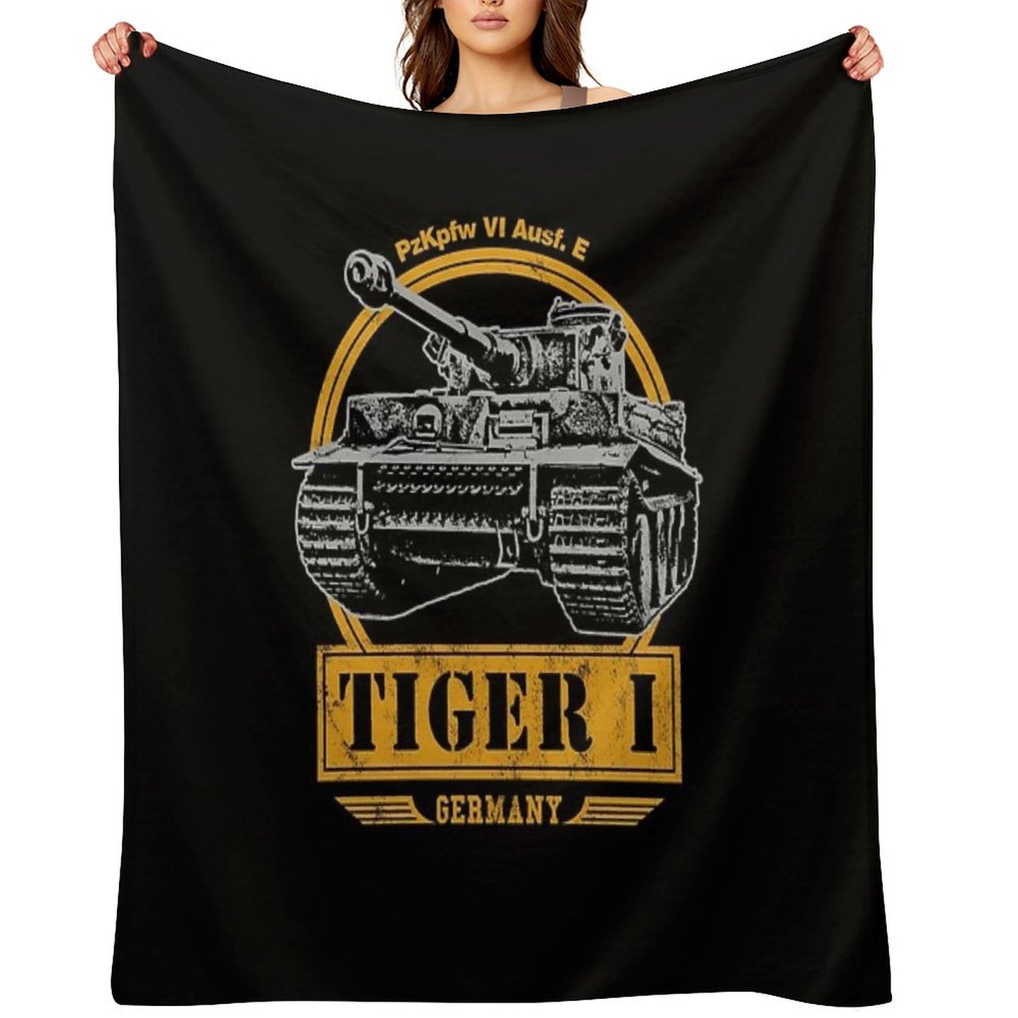 Tiger I - WW2 German Tank Throw Blanket