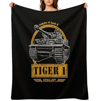 Tiger I - WW2 German Tank Throw Blanket