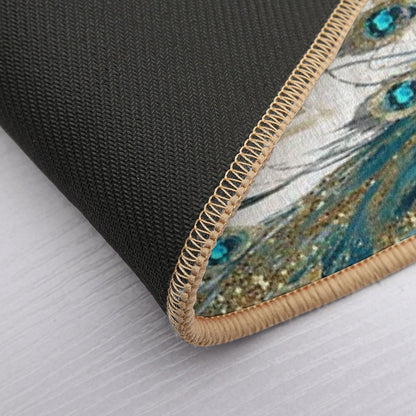Peacock Jewels Bath Mat