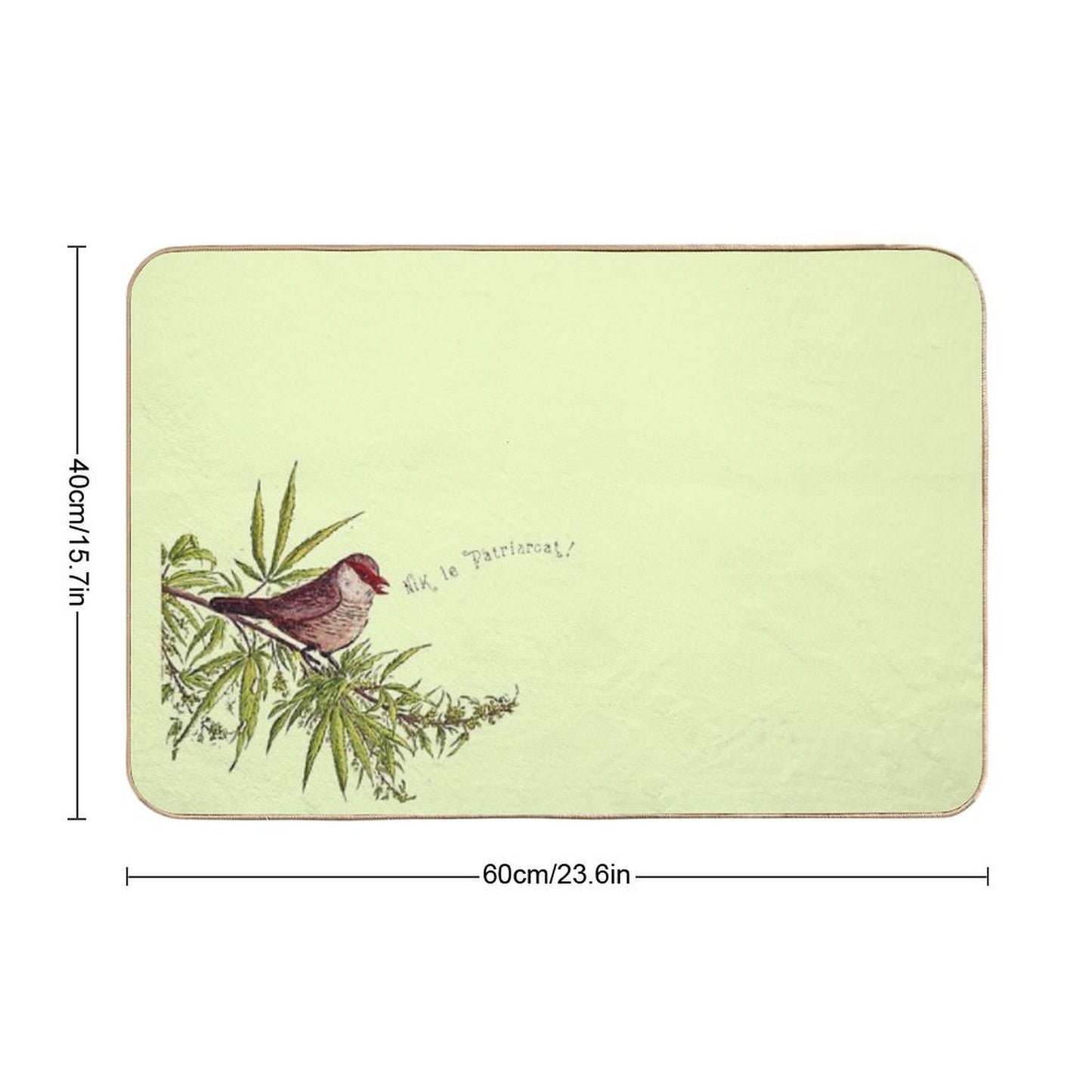 My Favorite Season Is The Fall of Patriarchy – Feminist Bird Bath Mat