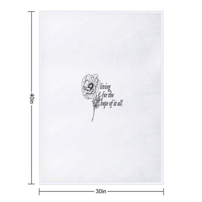 Taylor Swift - August Lyrics Throw Blanket