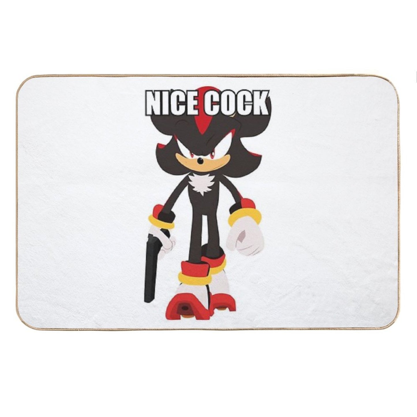Edgehog with A Weapon 2D Bath Mat