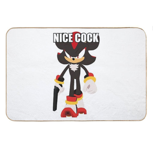 Edgehog with A Weapon 2D Bath Mat