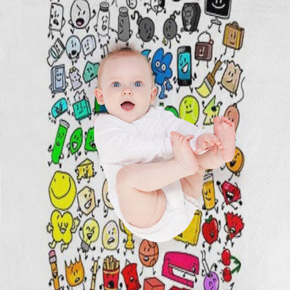 BFDI Inanimate Insanity All Characters (Transparent) Throw Blanket