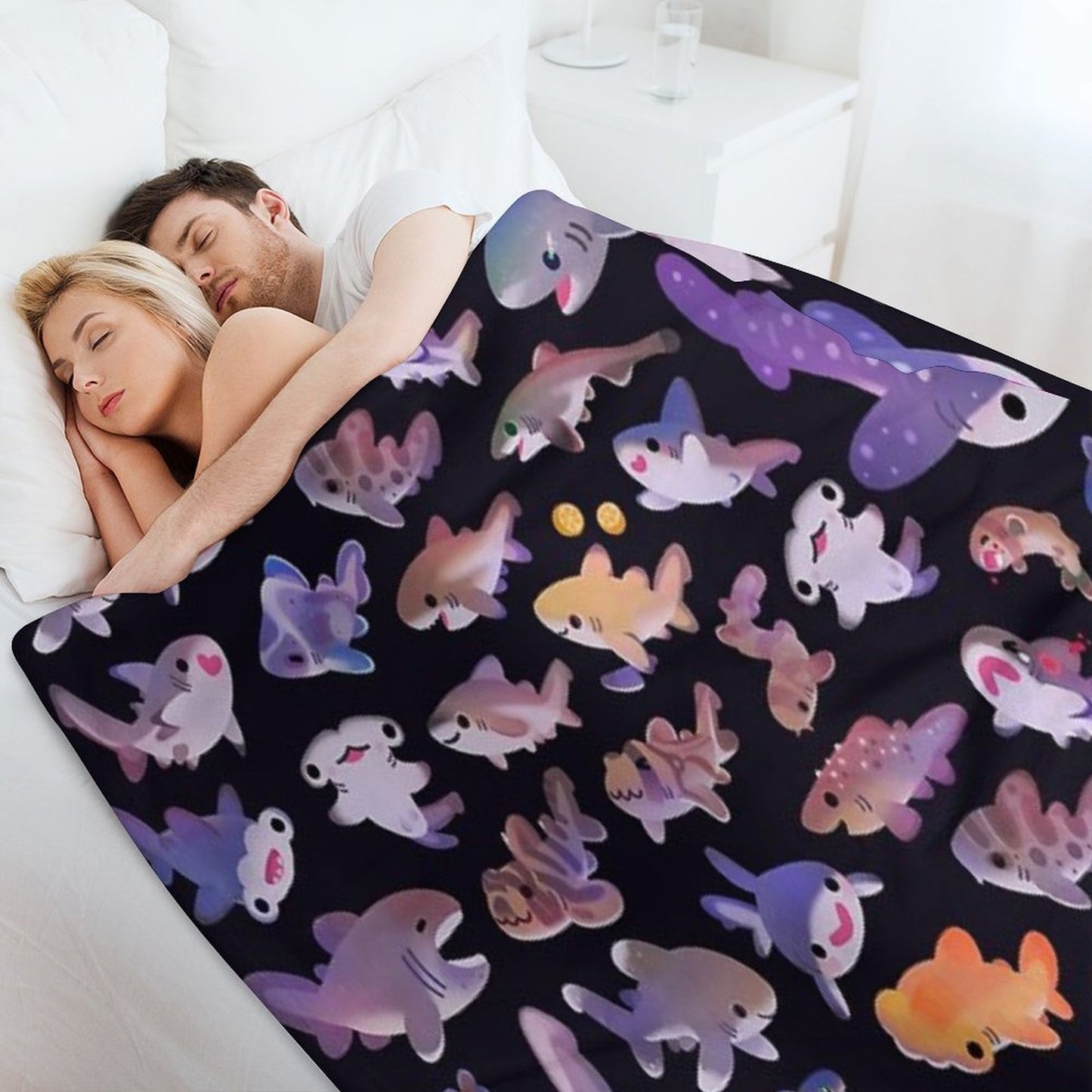 Shark Day 2 Throw Blanket