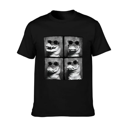 Funny Crocodile In Sunglasses Quirky Alligator Funny Gator T-Shirt
