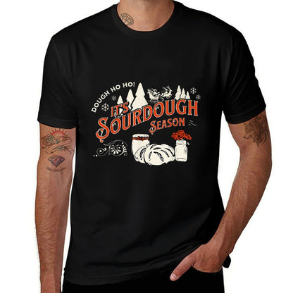 Vintage Its Sourdough Season Christmas Dough Homemade Baker Comfortable T-Shirt