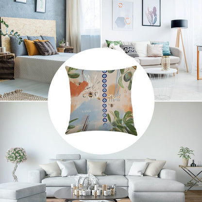 The Olive Tree Linen Throw Pillow Cover