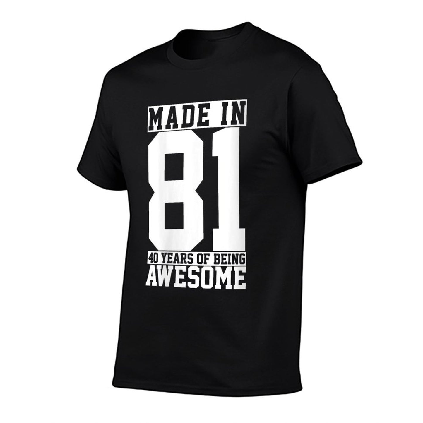 Womens 40th Birthday Gift 40 Years Vintage Awesome Since 1981  Relaxed-fit T-Shirt