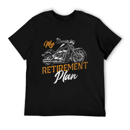 Classic Retired Motorcycle Biker My Retirement Plan Grandpa T-Shirt