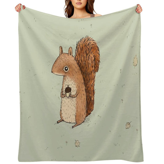 Sarah The Squirrel Throw Blanket