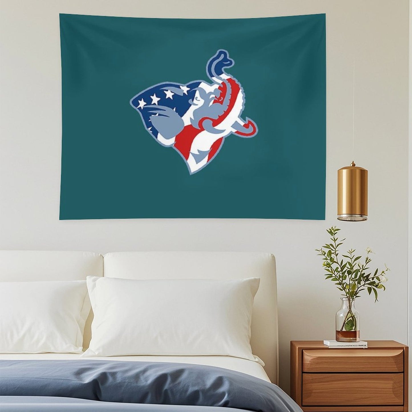American Flag Tufts Jumbo Tapestry