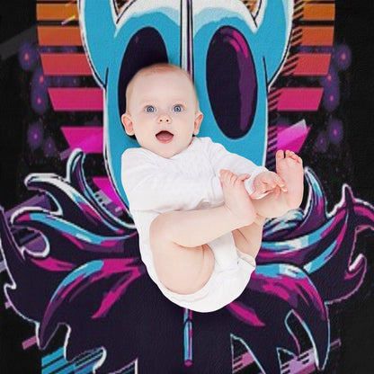 The Knight - Hollow Knight 80s Retro Throw Blanket