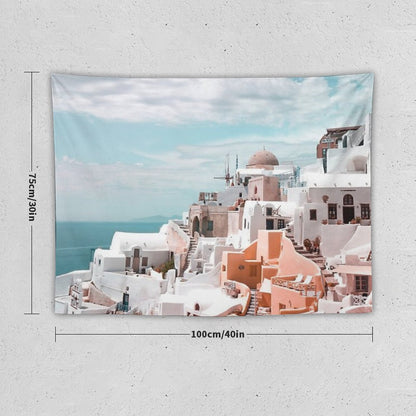 Santorini Oia Greece Tapestry