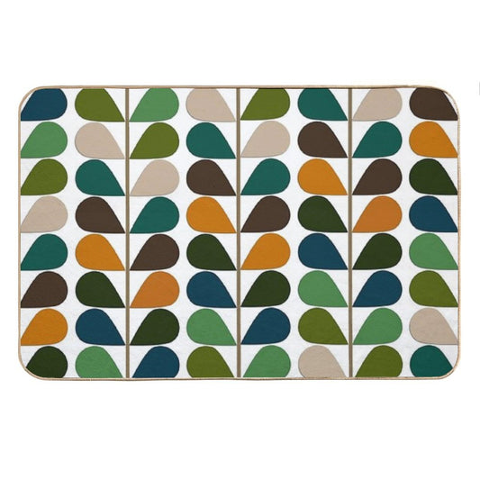 Retro 60s Mid Century Modern Pattern 2 Bath Mat