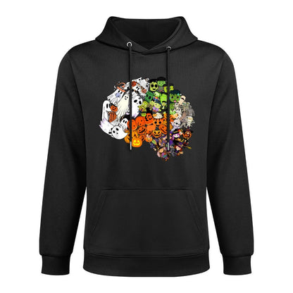 Anatomy Brain Science Neurology Halloween Neuro Nurse Ghost Adjustable Hood Hoodie