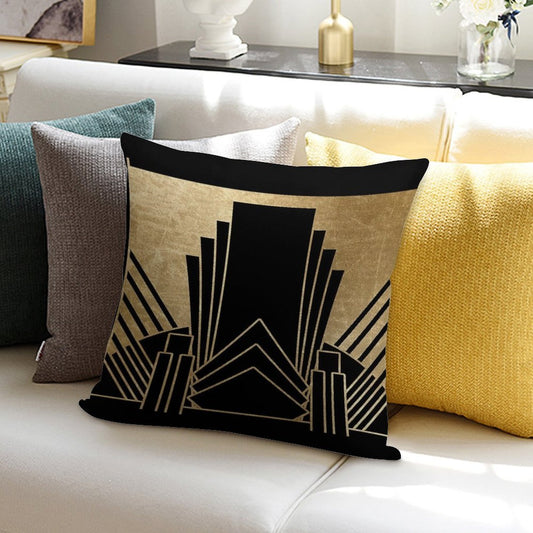 Art Deco Design Soft Luxury Feel Throw Pillow