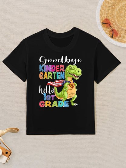 Goodbye Kindergarten Hello 1st Grade Graduation Last Day 22 Kids T-Shirt