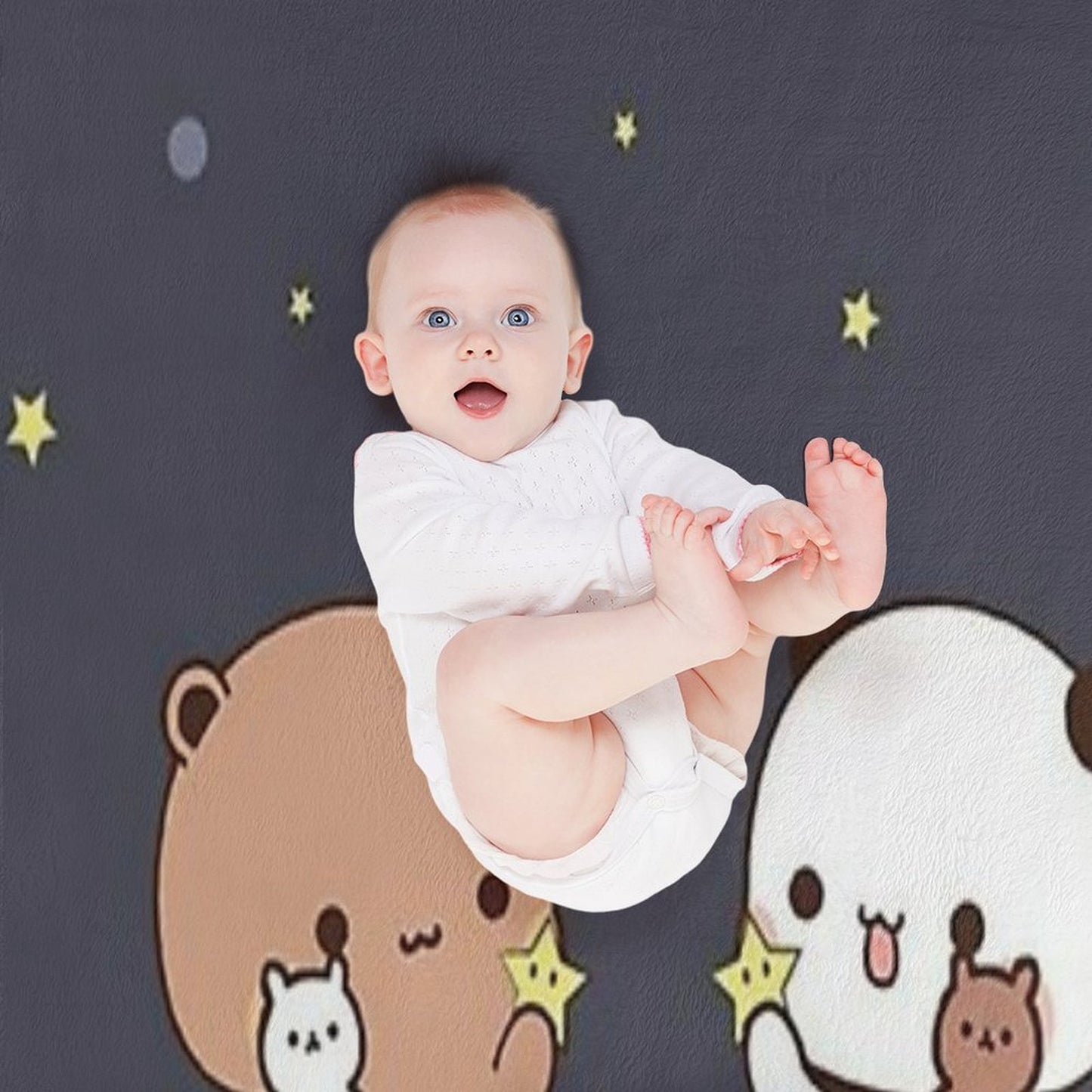 Bubu And Dudu Watching The Moon Together Throw Blanket