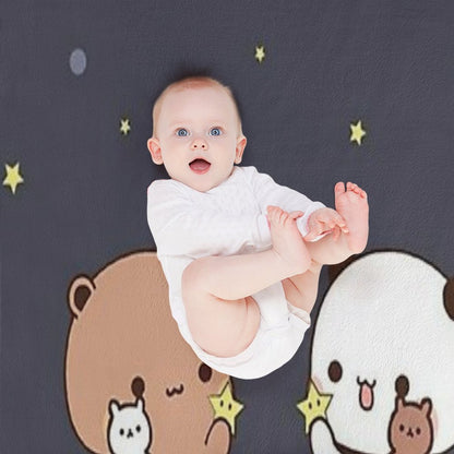 Bubu And Dudu Watching The Moon Together Throw Blanket