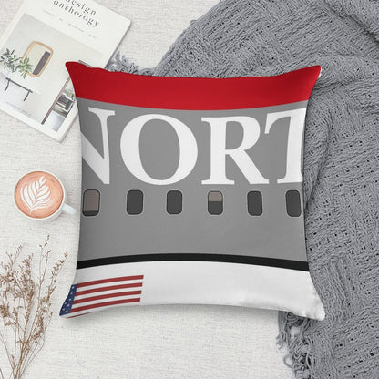 Plane Tees - Northwest Airlines Soft Luxury Feel Throw Pillow