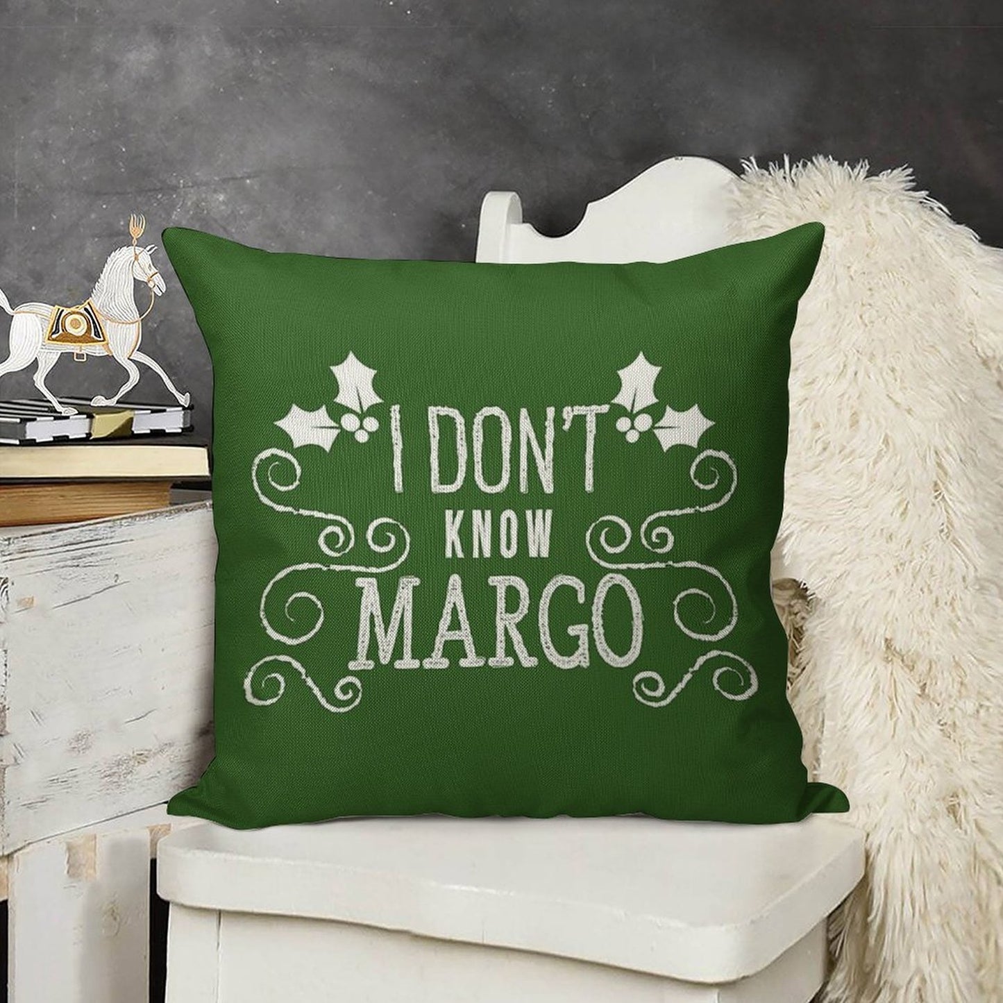 Christmas Vacation Todd And Margo Quote by Kelly Design Company Linen Throw Pillow Cover