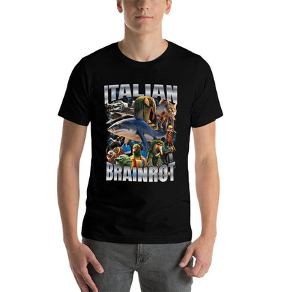 Italian Brainrot  High-quality Stitching T-Shirt